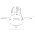 Foco LED con soporte de lámpara telescópico ajustable en ángulo